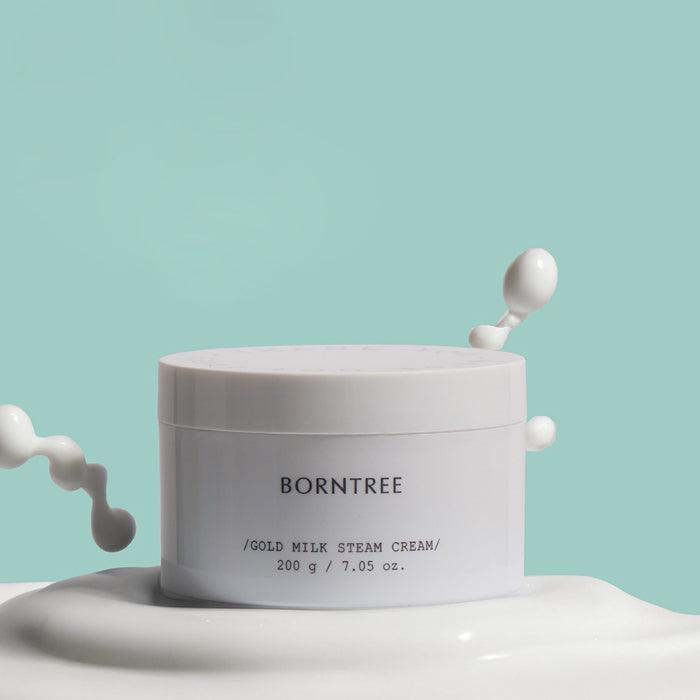 BORNTREE Gold Milk Steam Cream 200g