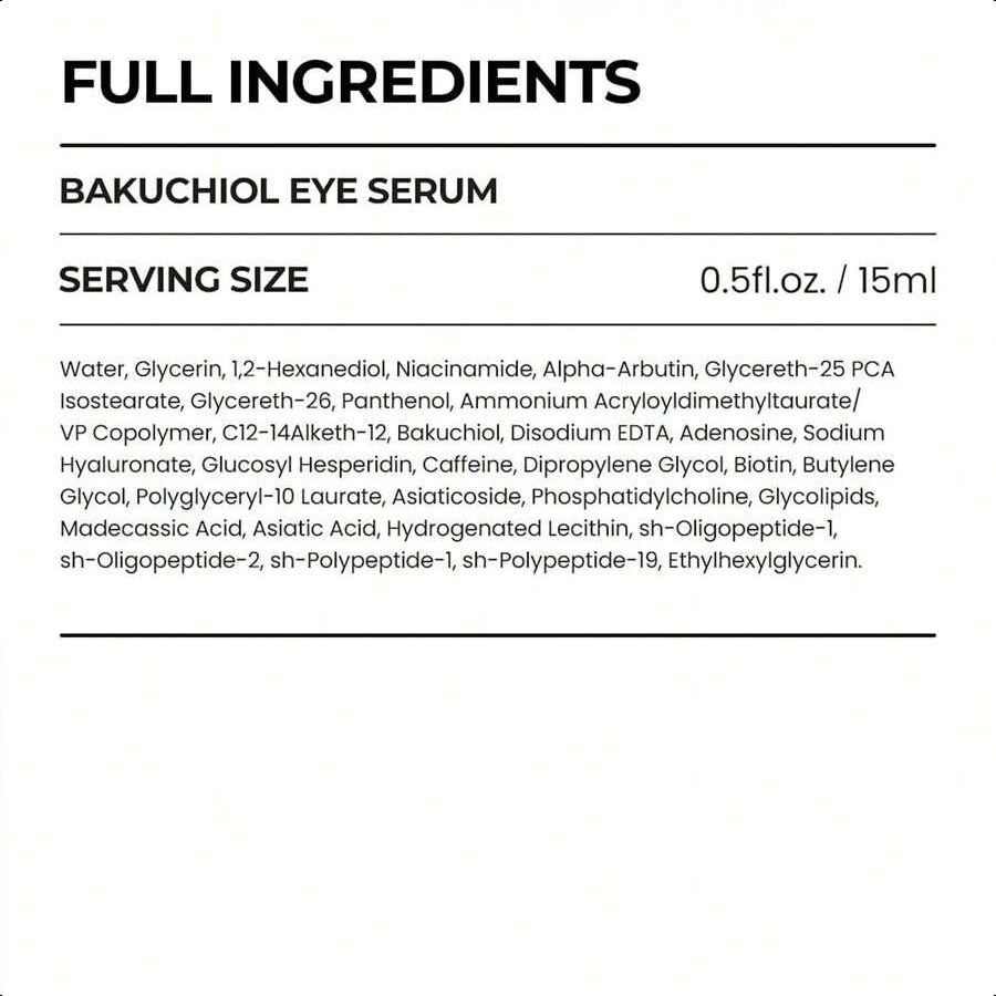 Skin&Lab Bakuchiol Eye Serum With Caffeine 15ml/0.5 Oz