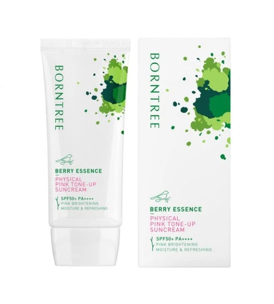 Borntree Berry Essence Physical Pink Tone-up Suncream SPF50+ PA++++ 50ml