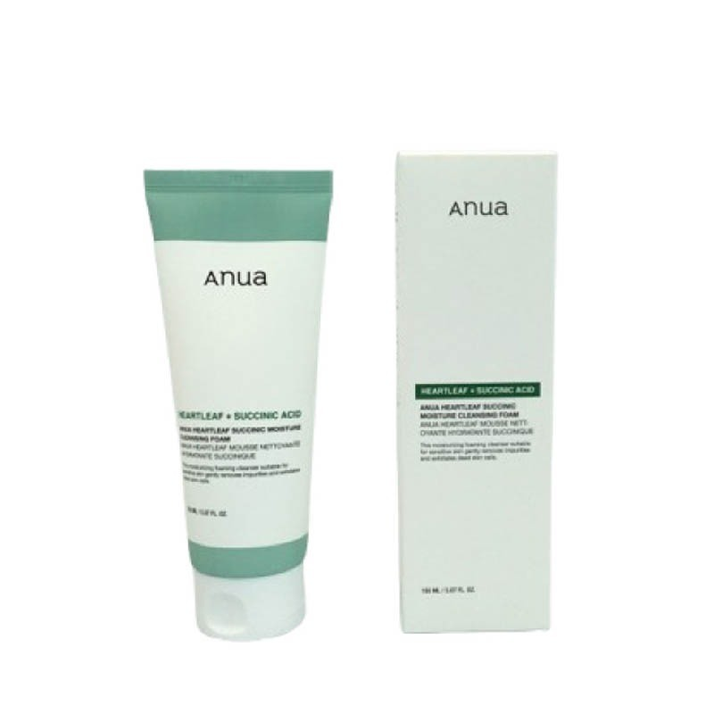 Anua Heartleaf Succinic Moisture Cleansing Foam 150ml new packging