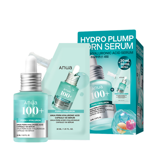 ANUA PDRN Hyaluronic Acid 100 Capsule Serum 30ml+30ml refill