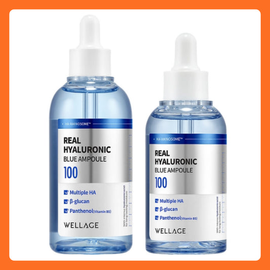 WELLAGE Real Hyaluronic Blue Ampoule 75ml*2