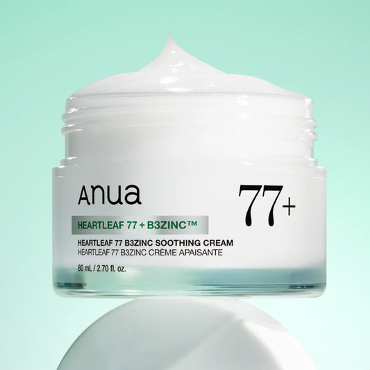 Anua Heartleaf 77 B3Zinc Soothing Cream 80ml Double Pack (+Tube 80g)
