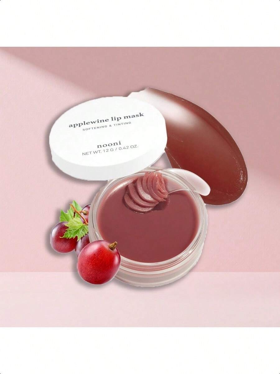 Nooni Applebutter Lip Sleeping Mask 12g/0.42 Oz | Shea Butter, Vitamins, Nourishing Treatment For Dry Lips, Soothing, Overnight Moisturizer, Mother's Day
