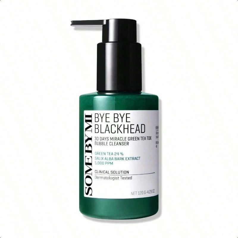 SOME BY MI Bye Bye Blackhead 30 Days Miracle Green Tea Tox Bubble Cleanser 4.23oz, 120g