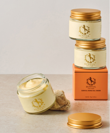 EUNYUL Horse Oil Cream 2P Nourishing Moisture Soothing Korean Skin Care K-Beauty