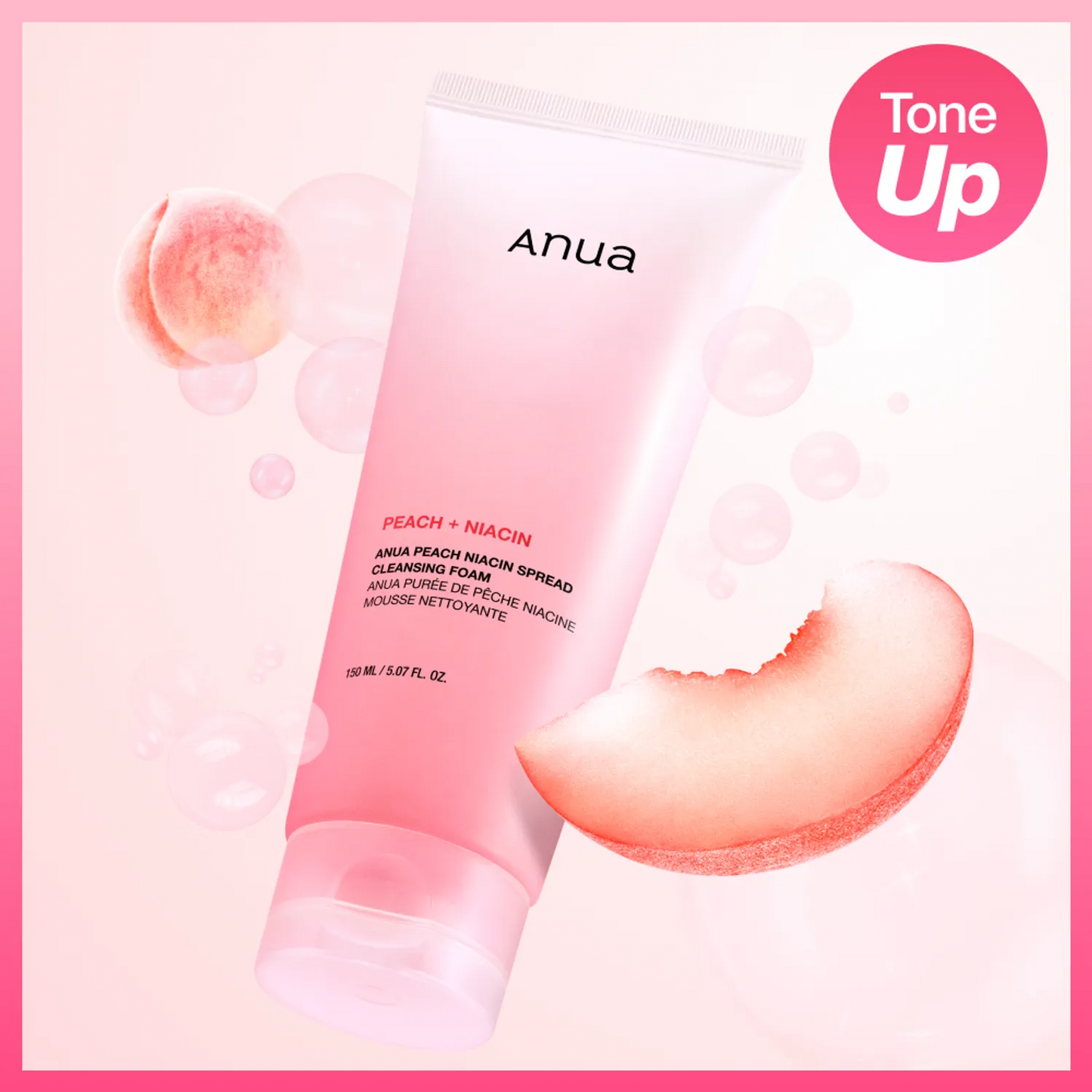 Anua Peach Niacin Spread Cleansing Foam 150ml