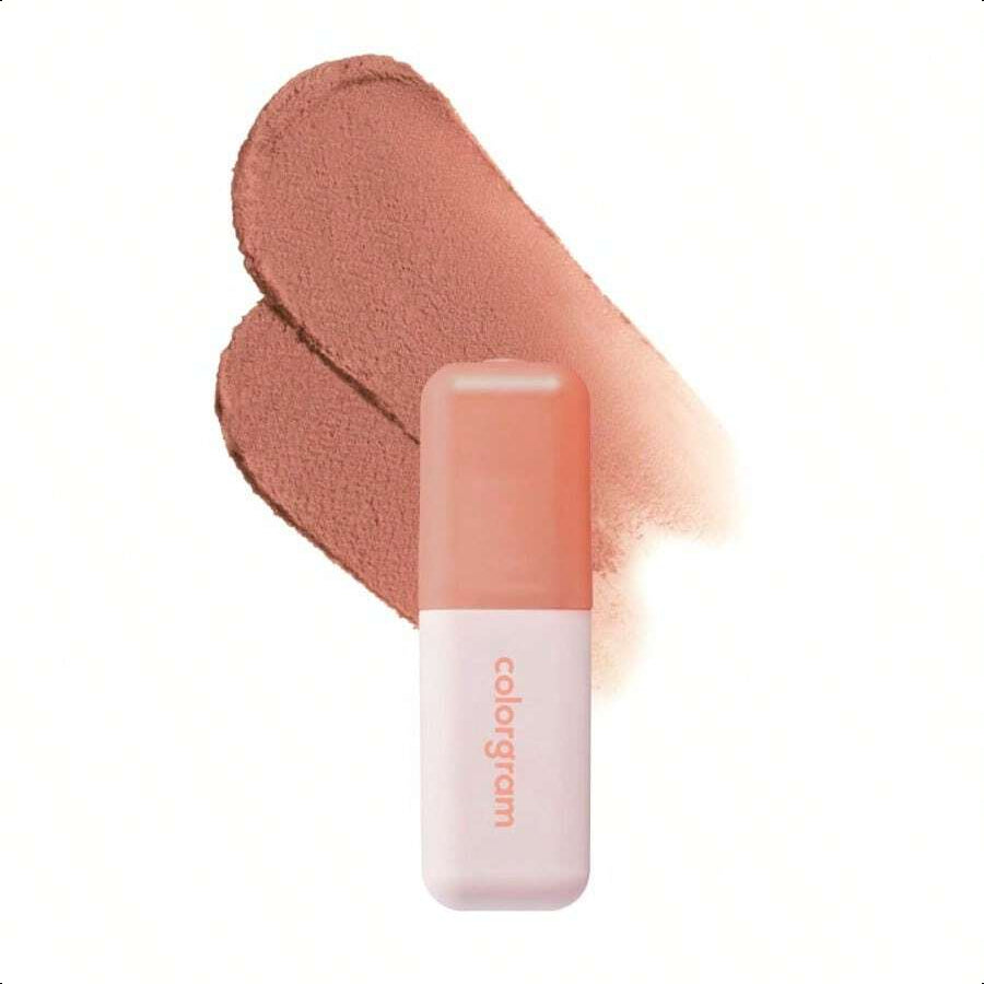 Colorgram NUDE BLUR TINT 06 LUCKY BERRY | Soft Velvet Matte Lip Stain & Cheek Tint | Lightweight Blurring Tint For A Smooth & Airbrushed Finish | 24H Hydration 7g