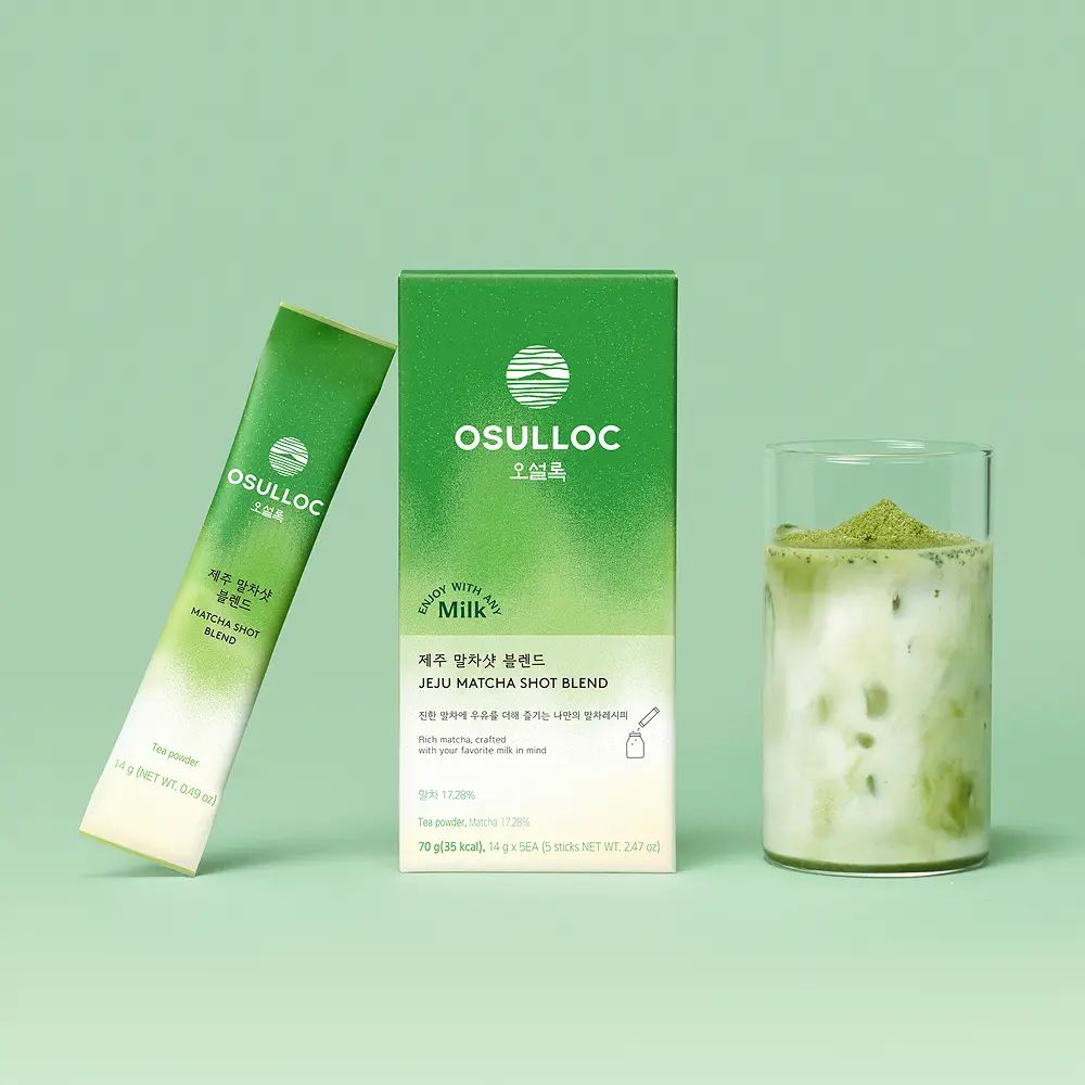 OSULLOC Jeju Matcha Shot Blend 14g×5 Sticks 70g