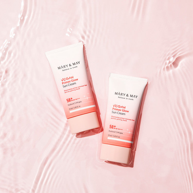 mary&may Vegan Primer Glow First Cream 50ml SPF 50+ PA++++