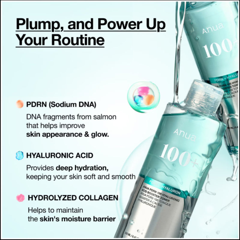 ANUA 100+ PDRN Hyaluronic Booster Toner 250ml