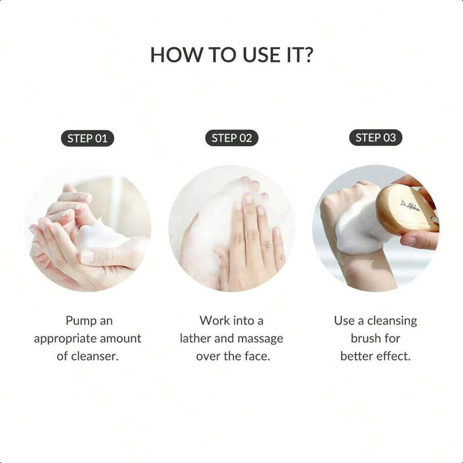 Dr. Althea Amino Acid Gentle Bubble Cleanser | 4.73 Fl Oz(140ml )| Foam Cleanser | Daily Gentle Face Wash For Sensitive Skin | Vegan Korean Skin Care