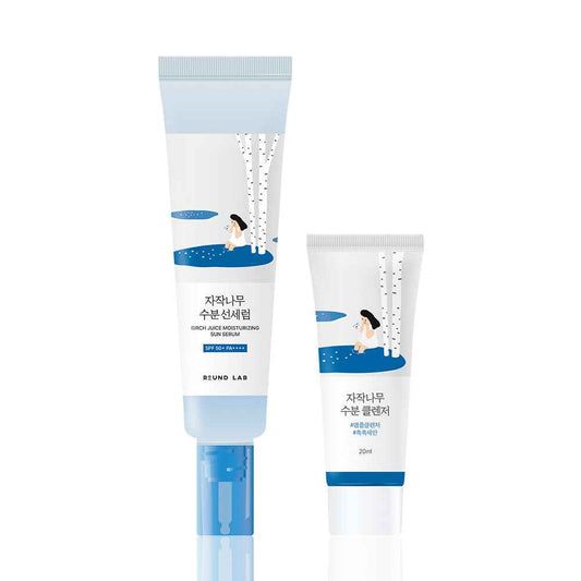 ROUND LAB Birch Juice Moisturizing Sun Serum SPF50 50ml+sun cream 20ml