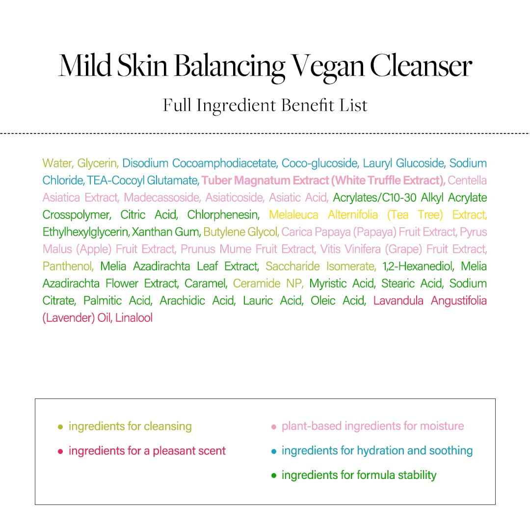 d’Alba Italian White Truffle Mild Skin Balancing Vegan Cleanser
