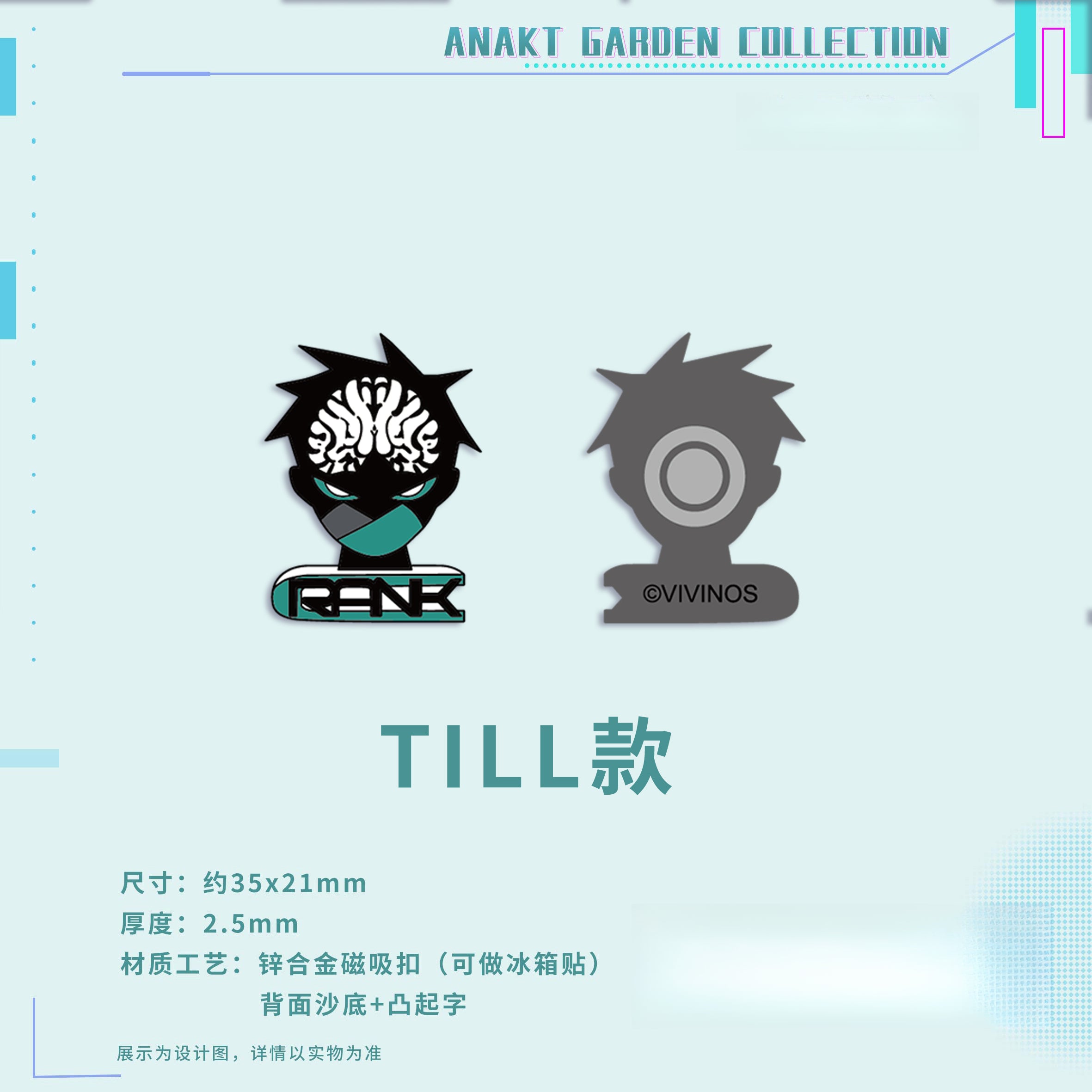 Pre-order Alien stage ANAKT GARDEN COLLECTION Metal magnet (from china)