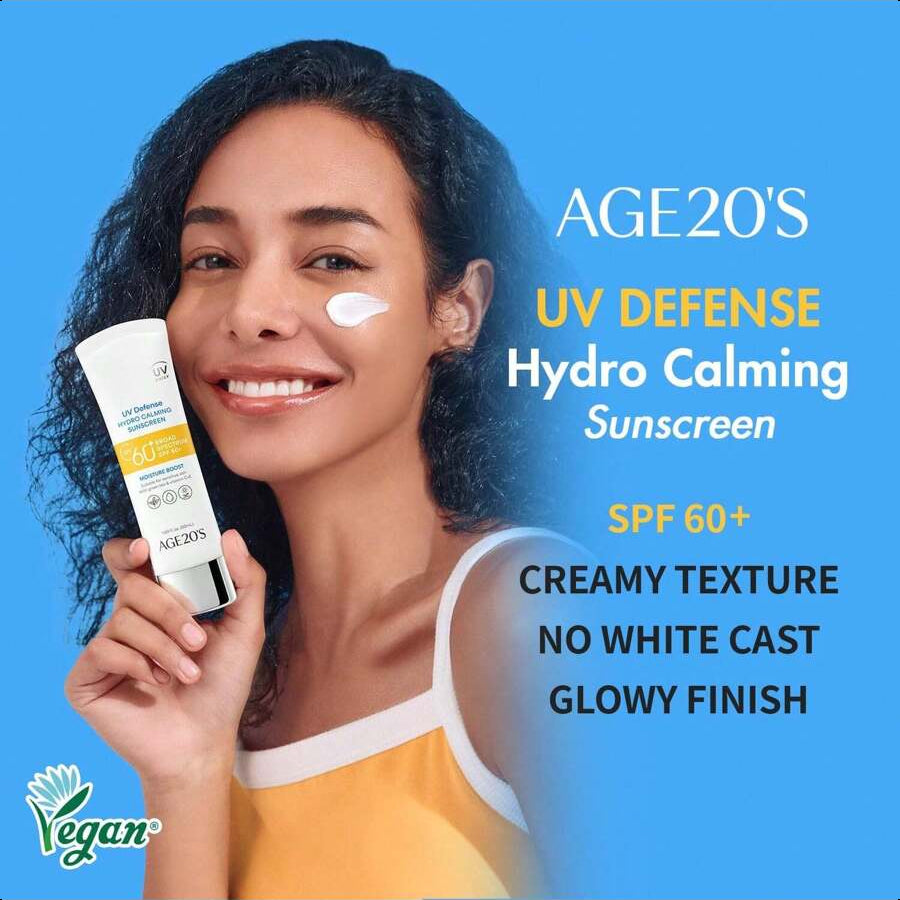 Age20's UV Defense Hydro Calming Sunscreen SPF 60+ | Korean Sunscreen | Moisturizing Creamy