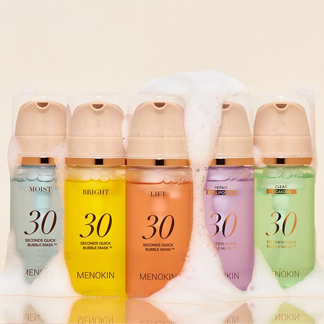 Menokin 30 Seconds Quick Bubble Mask 95ml 5-types
