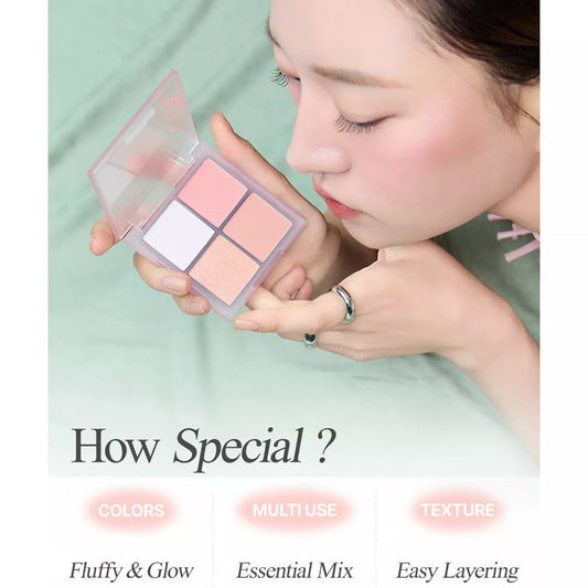 VDL Cheek Stain Blusher Palette 2 types 10g