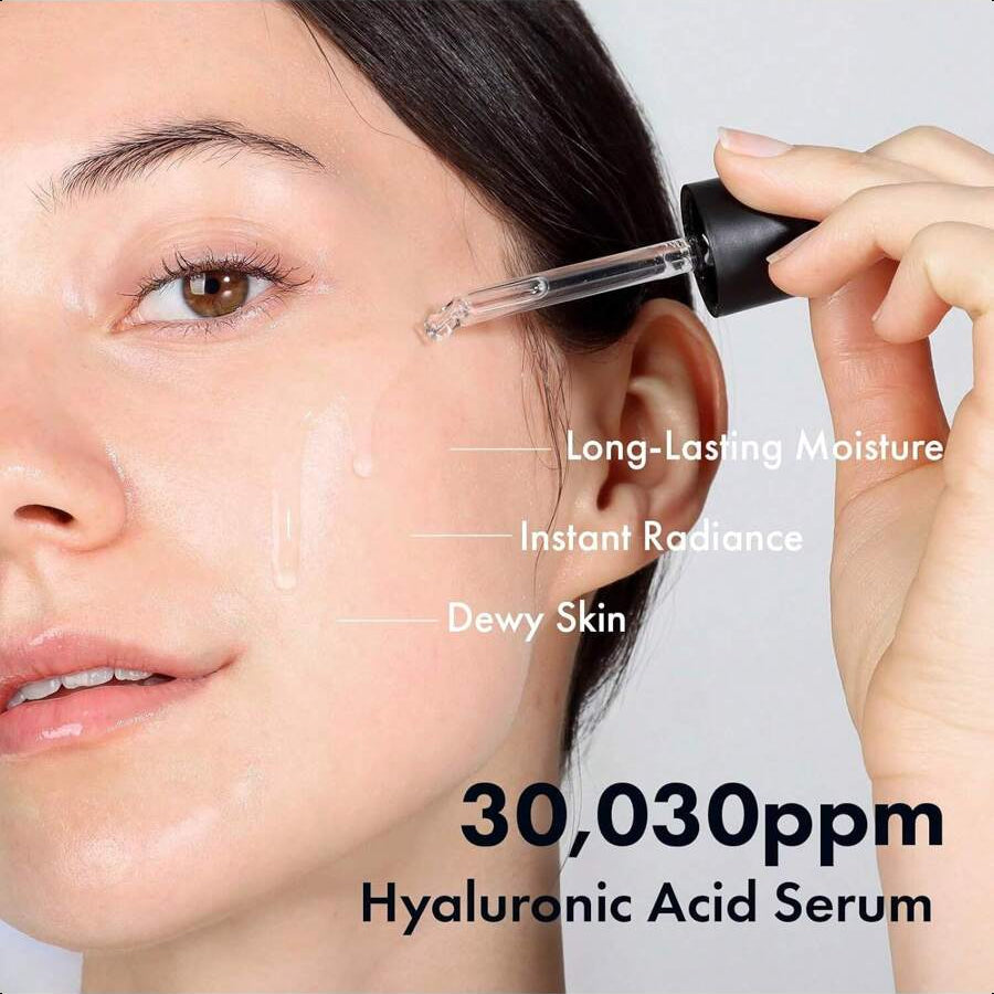 Tosowoong Hyaluronic Acid 3% Serum 30ml/1.01 Oz, 30,030ppm Sodium Hyaluronic Acid, Hydration