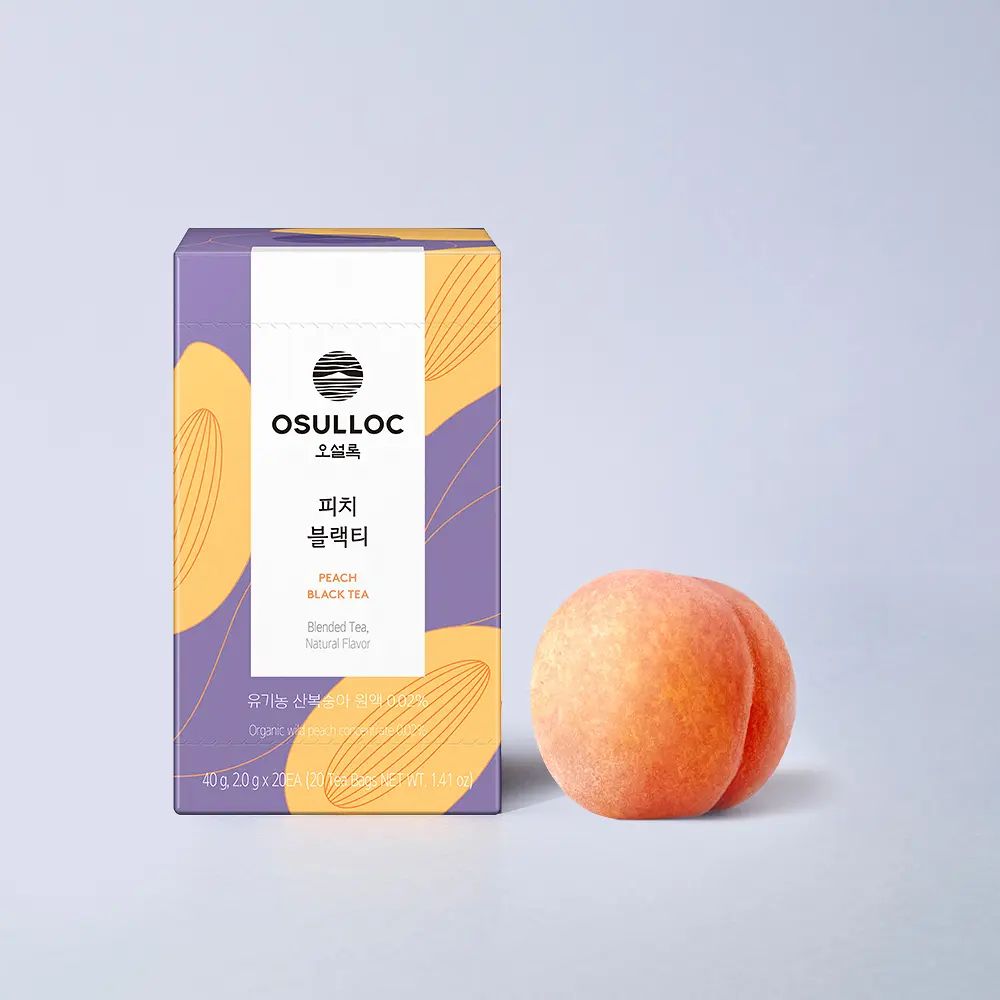 OSULLOC Peach Black Tea 2g×20 Tea Bags 40g