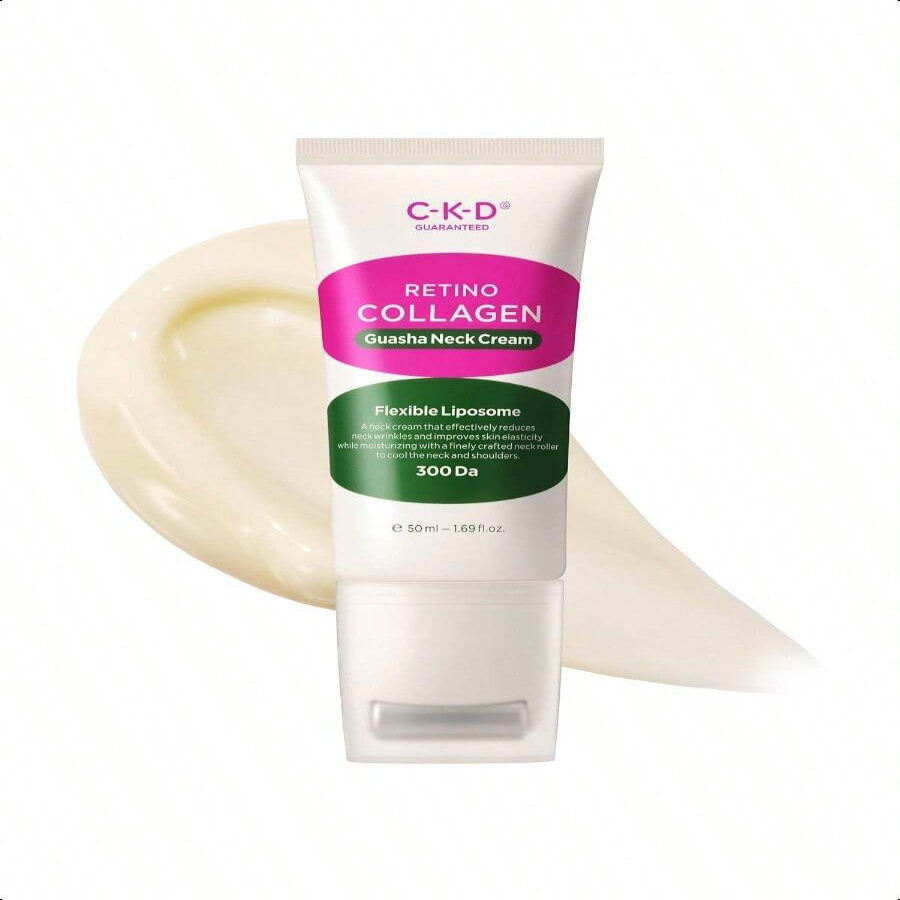 CKD Retinol Collagen Neck Cream With Gua Sha Massage Roller 50ml/1.69oz