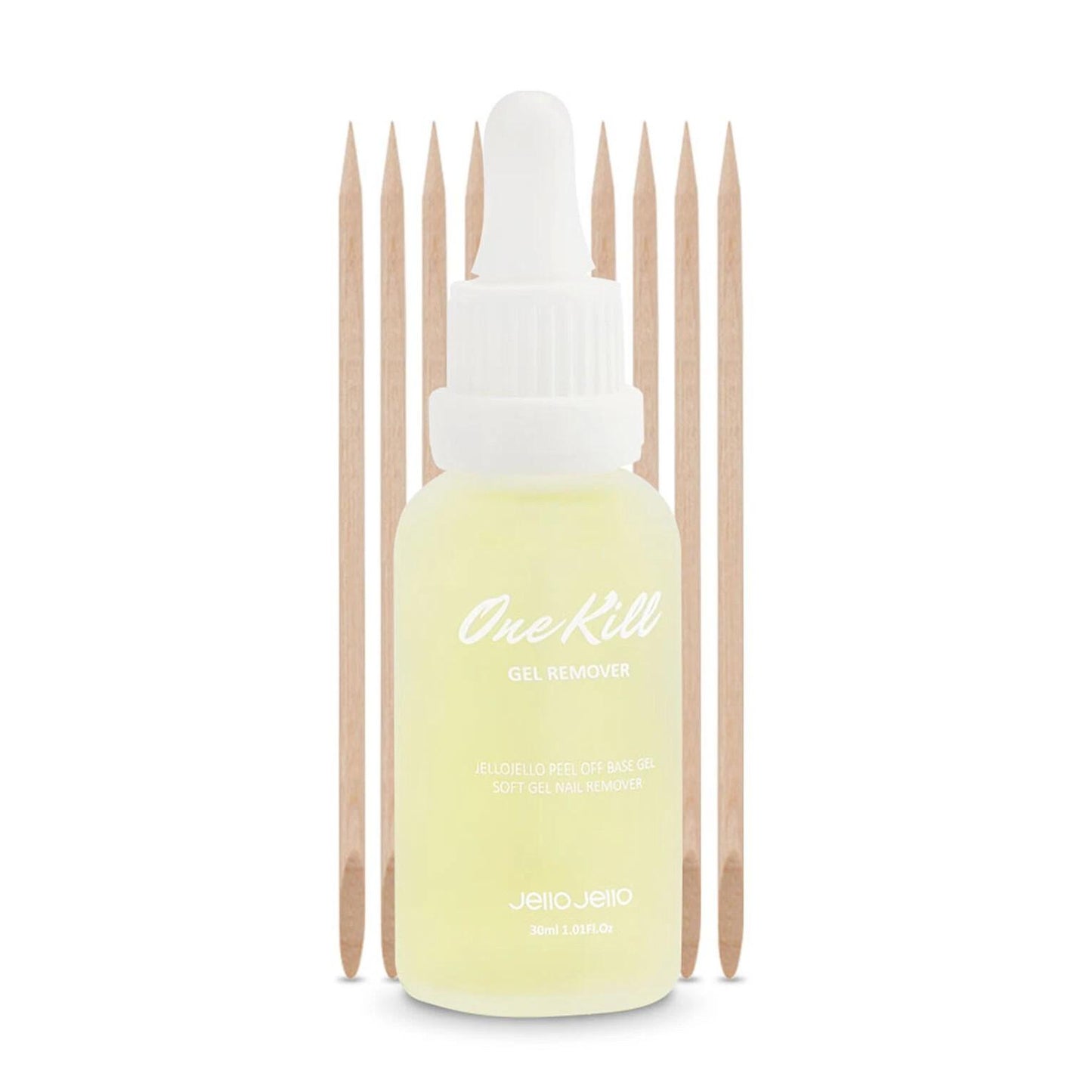 Jello Jello Peel Off Base Gel 10ml+ Exclusive One Kill Gel Nail Remover 30ml Set