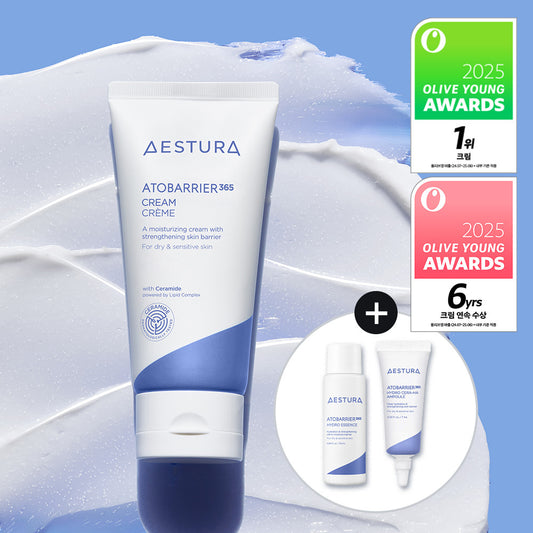 AESTURA - Atobarrier 365 Cream Set(cream 80ml + essence 25ml + ampoule 7ml)