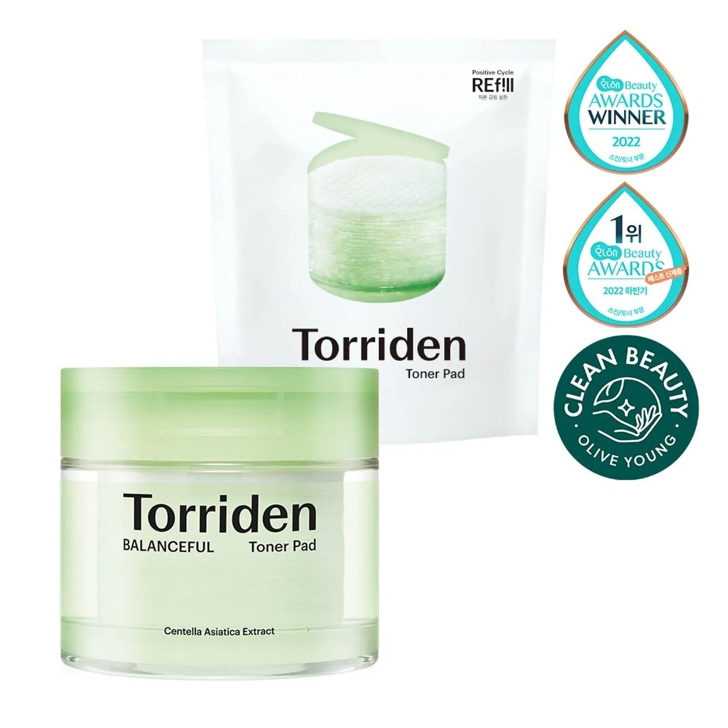 Torriden Balanceful Cica Toner Pad 60P Double Pack (60P+60P Refill)