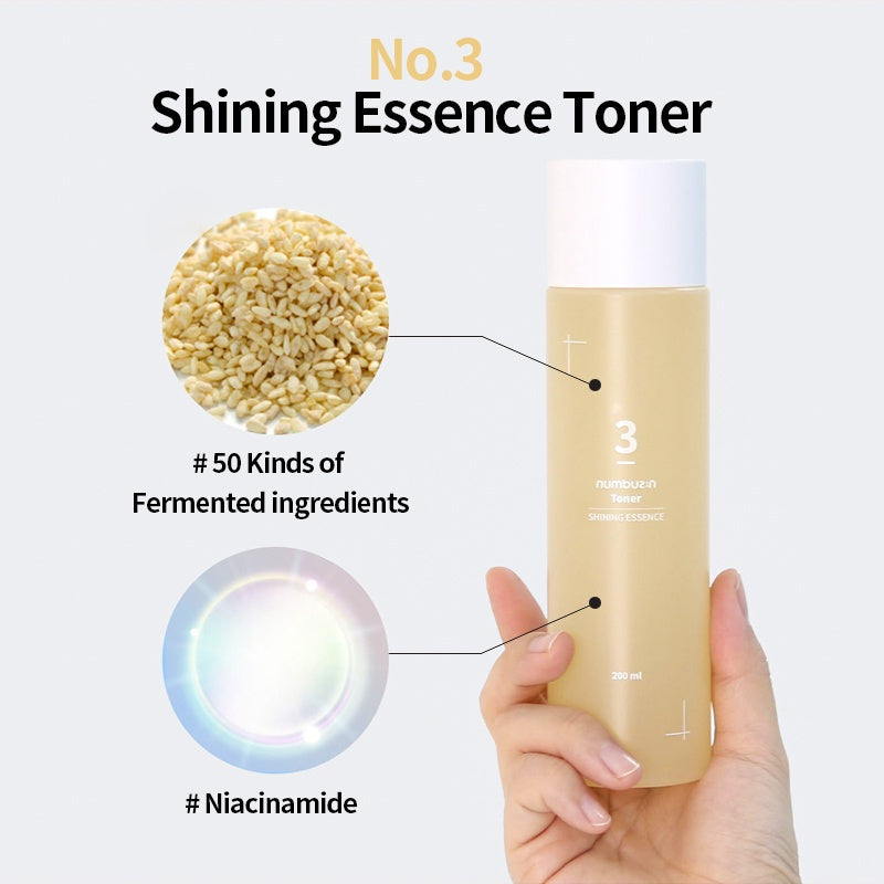 numbuzin No.3 Super Glowing Essence Toner 200ml