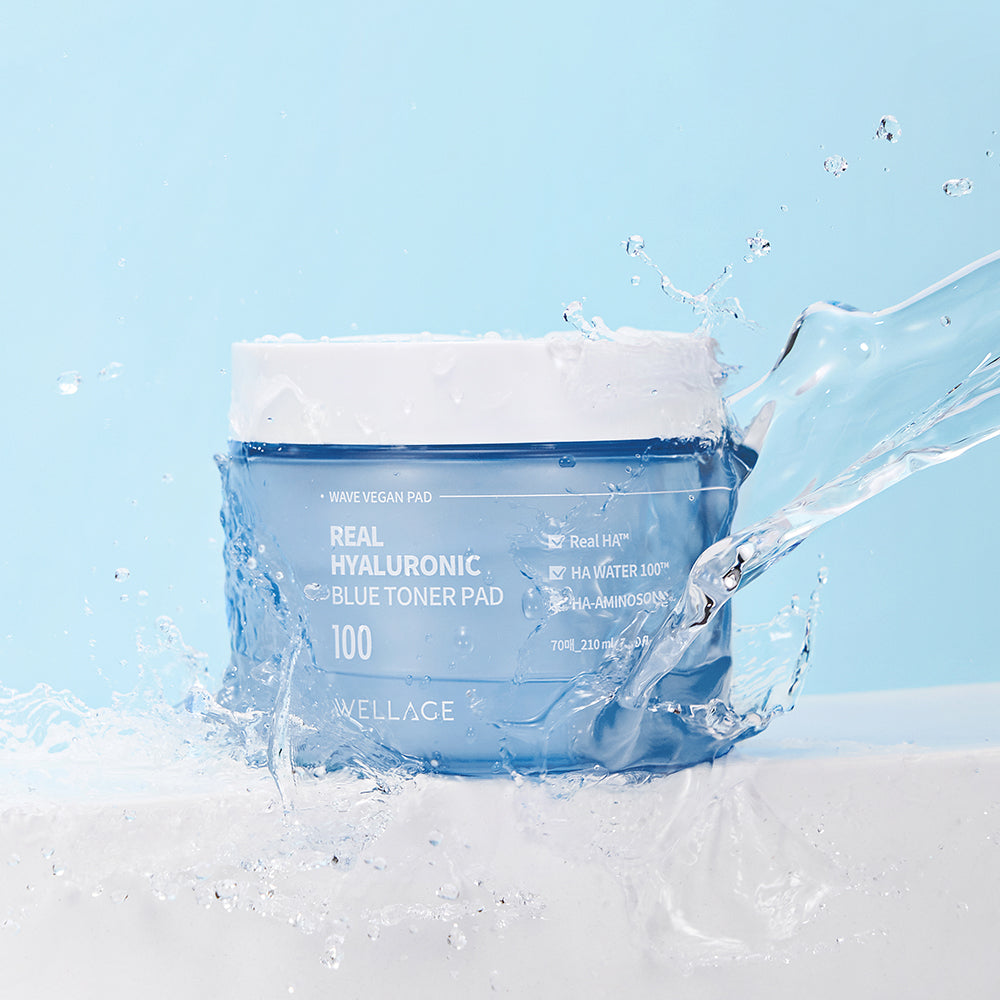 Wellage Real Hyaluronic Blue 100 Toner Pad 210ml/70 Sheet
