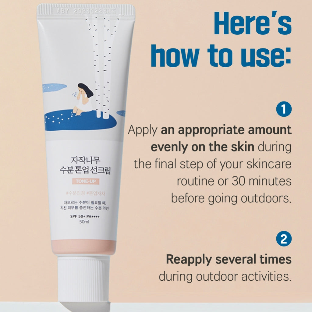 ROUND LAB Birch Juice Moisturizing Tone-up Sunscreen 50ml SPF50+PA++++