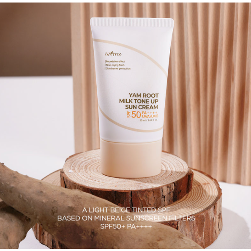 Isntree Yam Root Milk Tone Up Sun Cream 50ml (SPF 50 PA++++)