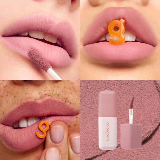 Colorgram NUDE BLUR TINT 02 CHARMING PINK | Soft Velvet Matte Lip Stain & Cheek Tint | Lightweight Blurring Tint For A Smooth