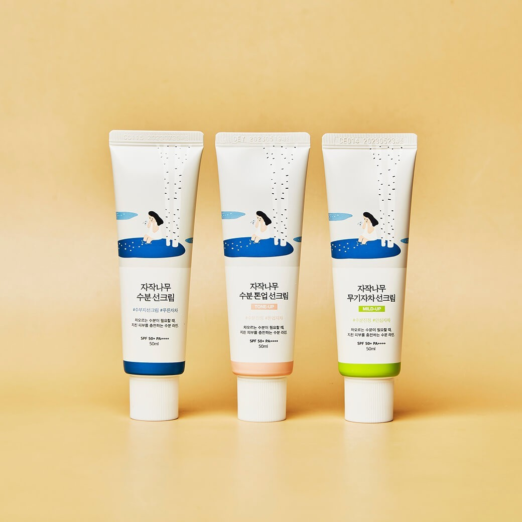 ROUND LAB Birch Juice Mild-up Sunscreen SPF50+PA++++ 50ml