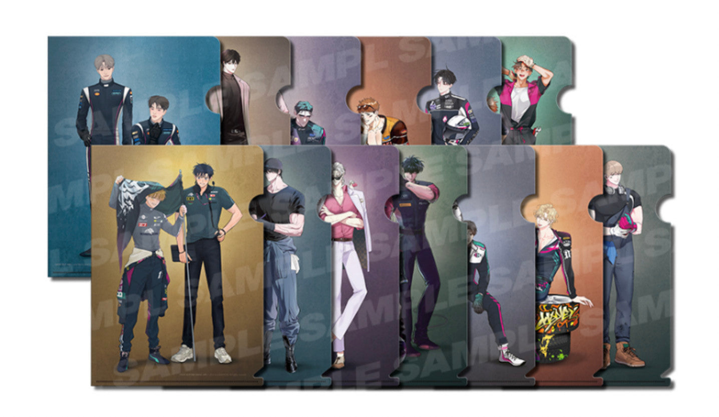 Racing To Another Pink Clear File( A5) & Couple Postcard