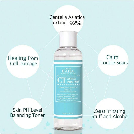 Cos De BAHA Centella Asiatica 92% Soothing Hydrating Toner 200ml