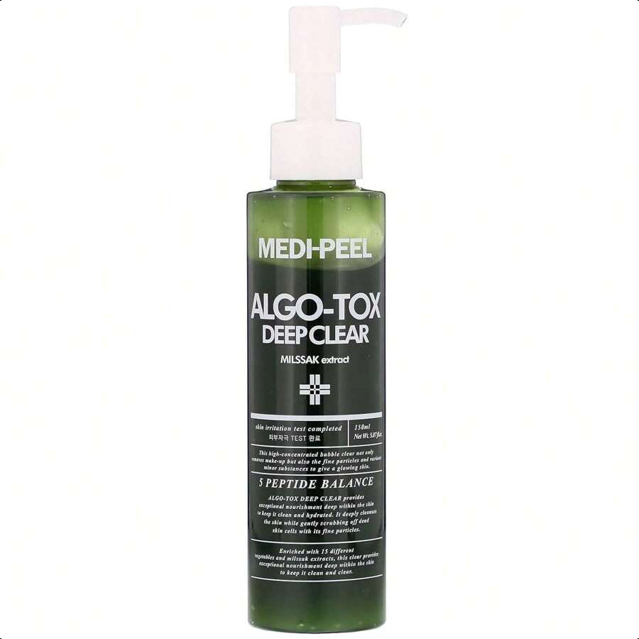 Medipeel Deep Clear Facial Cleanser 5.07 Fl Oz / 150ml | 5 Peptide Balance Facial Cleanser, Vegetable Extracts, High Concentrated | Korean Skincare, For Sensitive Skin