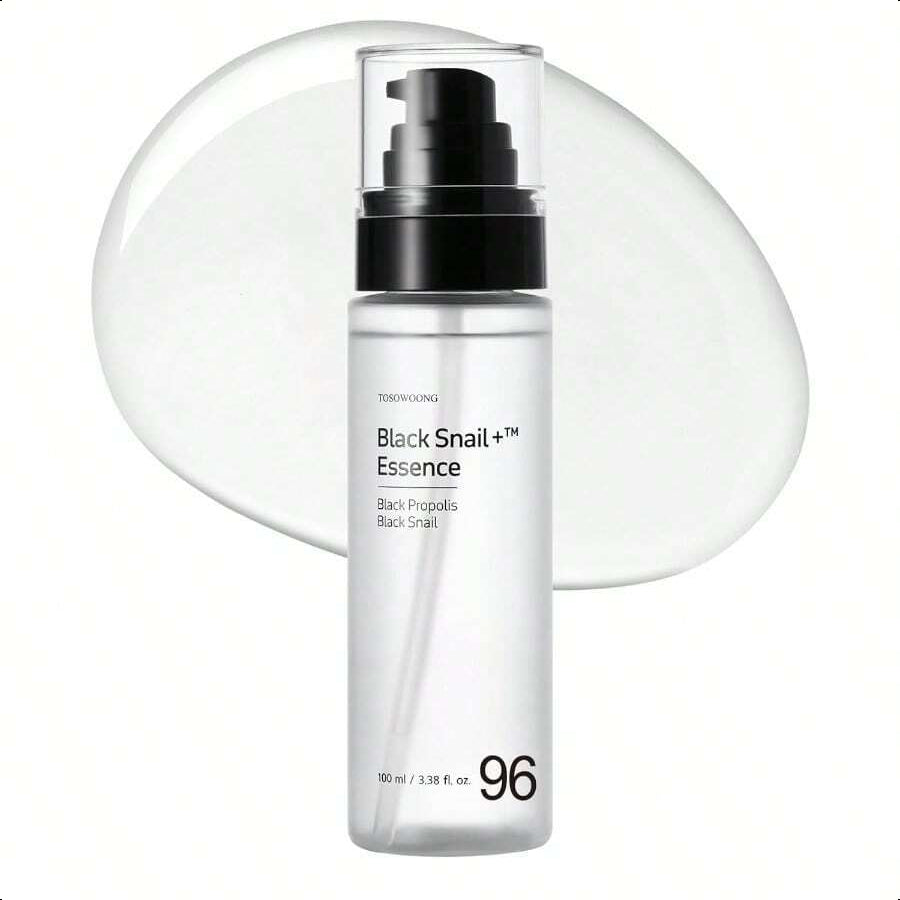 Tosowoong Black Snail Plus Essence 100ml/3.38oz | Ultra-Concentrated 960,890ppm Black Snail Secretion Filtrate