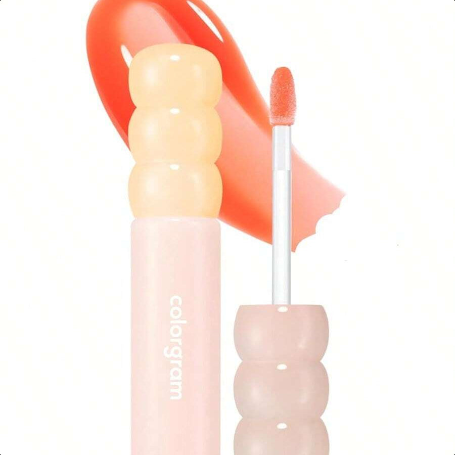 Colorgram Fruity Glass Tint 15 Satisfied Fig, Non-Sticky Formula For Glass-Like Shine And Effortless Application 3g