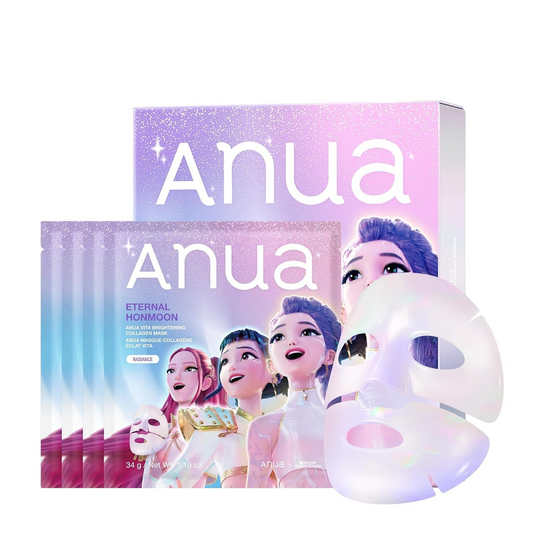 ANUA KDH Vita Collagen Mask, Hydrogel Face Mask for Cooling & Skin Firmness 1box/4PCS