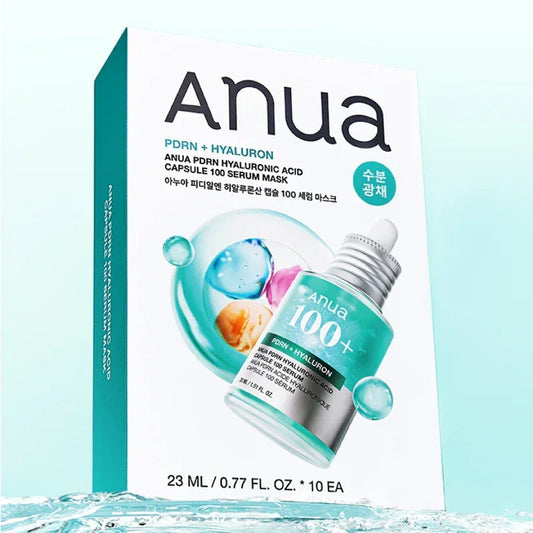ANUA PDRN Hyaluronic Acid Capsule 100 Serum Mask 10PCS