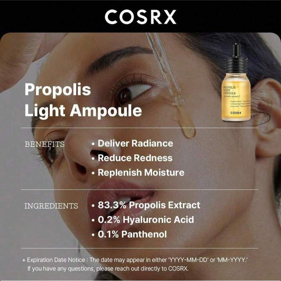 COSRX Propolis Ampoule, Glow Boosting Serum , 30ml/1.01oz