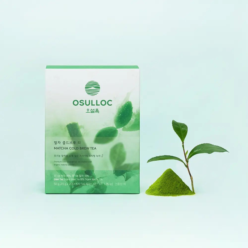 OSULLOC Matcha Cold Brew Tea, 2.5g×20 Tea Bags 50g