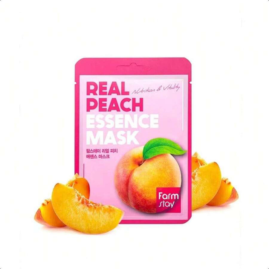 Farmstay Real Essence Mask(12-Combo) - Mango, Coconut, Peach, Avocado | Korean Skin Care Mask Sheet
