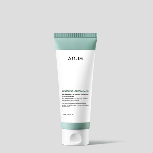 Anua Heartleaf Succinic Moisture Cleansing Foam 150ml new packging