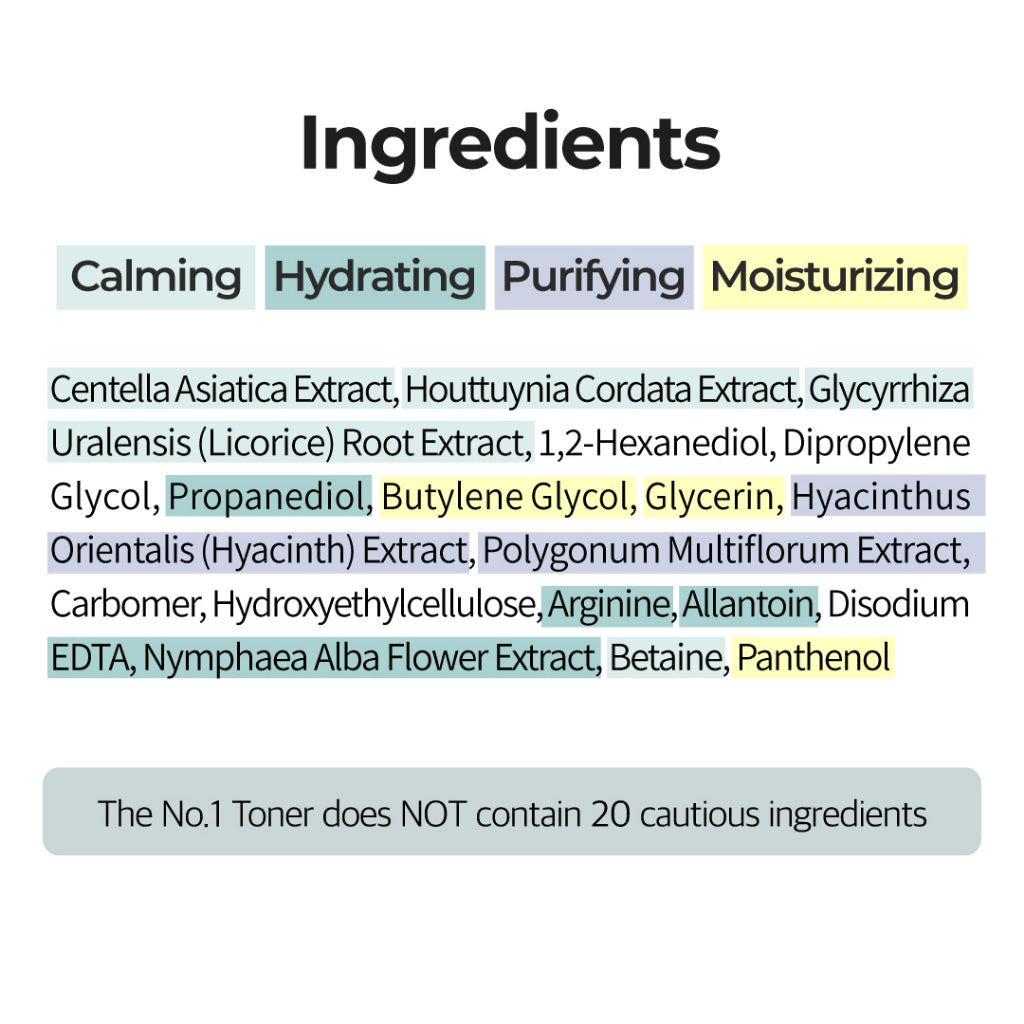 numbuzin No.1 Pure-full Calming Herb Toner 300ml