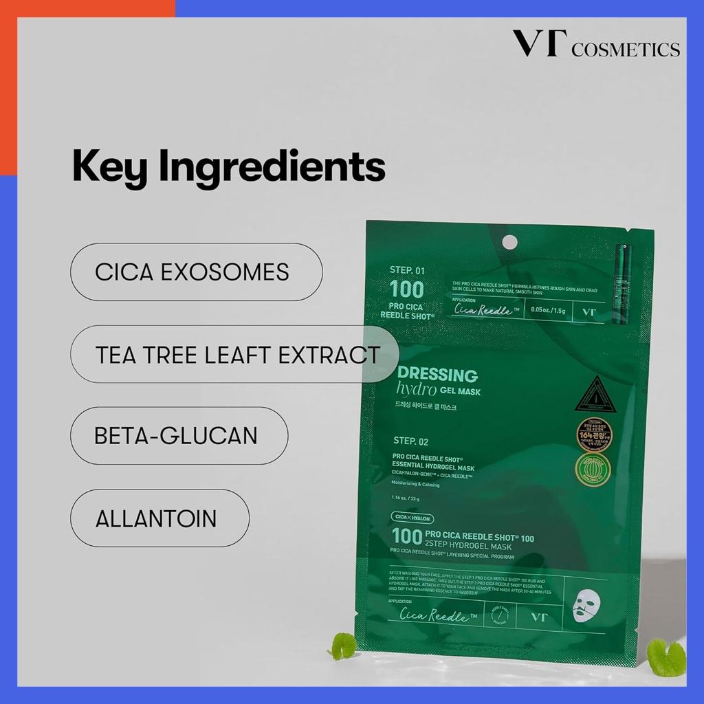 VT Pro Cica Reedle Shot 100 2-Step Hydrogel Mask(34.5gx4ea)