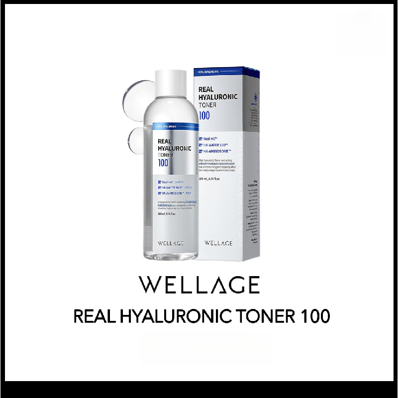 WELLAGE REAL HYALURONIC TONER 100 200ml
