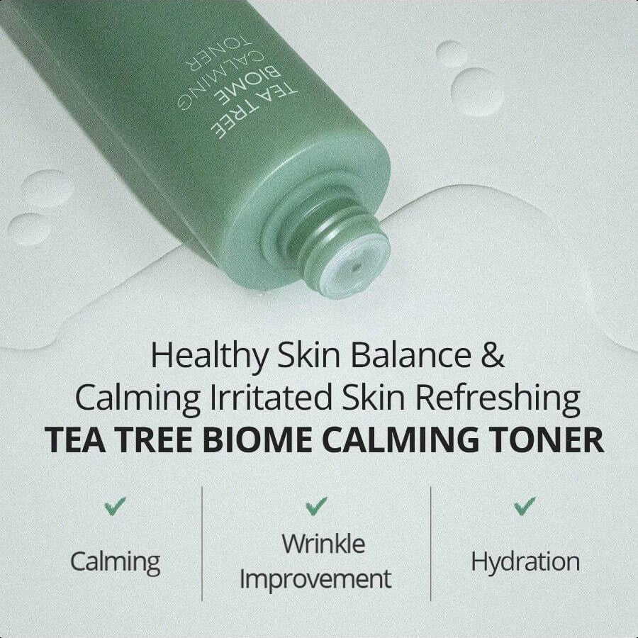 Farmstay TeaTree Biome Calming Toner,Pure Moisturizing Daily Face Toner For Sensitive Skin With CICA Exfoliating Without Redness, Deep Hydration,Korean Skincare,For Men&Women,Teenagers 6.76 Fl.Oz 200ml