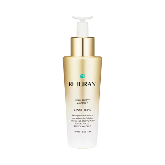 REJURAN Dual Effect Ampoule bottle on a white background